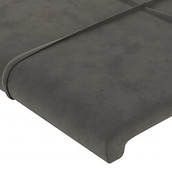 Acheter vidaXL Tête de lit à LED Gris foncé 93x16x118/128 cm Velours