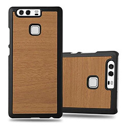 Cadorabo Coque Huawei P9 Etui en Marron