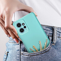 Avizar Coque pour Xiaomi Redmi Note 12 4G Semi-rigide Soft-touch Fast Cover Turquoise pas cher