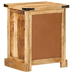 Acheter vidaXL Table de chevet 40x35x50 cm bois de manguier massif