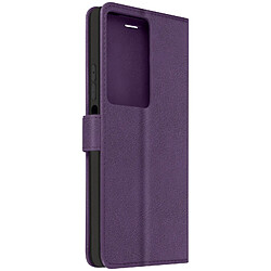 Avizar Étui pour Oppo A79 Dragonne Clapet Support Portefeuille Violet