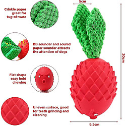 Jouet pour chien en caoutchouc indestructible qui nettoie les dents du chien