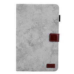 Wewoo Housse Coque Etui à rabat horizontal en cuir de style affaires pour Galaxy Tab A 10.1 2016 / T580avec support et fente cartecadre photo et fonction veille / réveil Gris