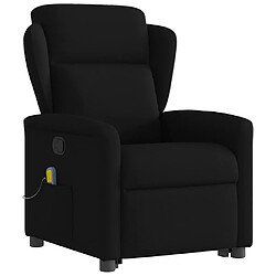 Avis vidaXL Fauteuil de massage inclinable Noir Tissu