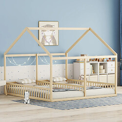 ComfortXL Lit Pour Enfants 90 X 200, Lit 2 En 1, Naturel