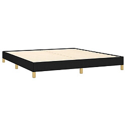 Acheter Maison Chic Lit adulte - Lit simple Cadre de lit,Structure du lit Contemporain Noir 180 x 200 cm Tissu -MN64000