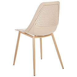 Acheter Beliani Lot de 4 chaises HAZELTON Beige