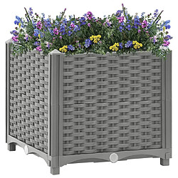 Maison Chic Jardinière,Lit surélevé - Bac à fleurs - pot de fleur 40x40x38 cm Polypropylène -GKD35624