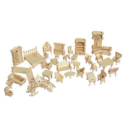 Wewoo Cadeaux en bois miniature de meubles de poupée 3D modèle architectural de bricolage jouets pour enfants