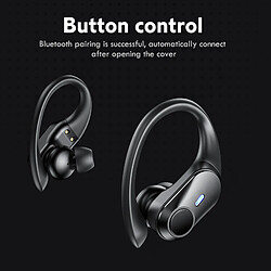 Universal Écouteurs sans fil TWS Bluetooth 5.1 Écouteurs 9D HiFi Écouteurs stéréo Sport Étanche Écouteurs Microphone pour écouteurs à faible latence pas cher