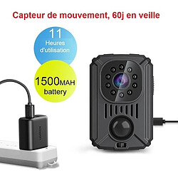 Totalcadeau Caméra miniature HD détection de mouvement PIR grande batterie