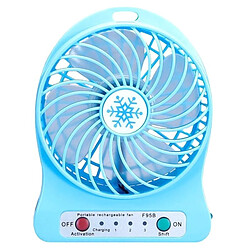 Avis Mini Ventilateur Rechargeable Portable Refroidisseur d'Air Mini Ventilateur De Bureau Ventilateurs Portables Rechargeables De Refroidissement USB Bleu