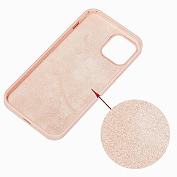 Coque en silicone couleur unie rose pour Apple iPhone 13 Pro Max 6.7 pouces