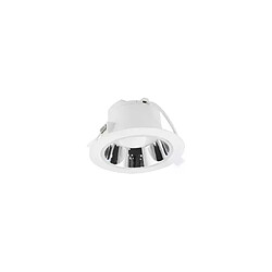 Spot LED Encastrable AC180/250V 15W 1360lm 38° Blanc/Argenté IP20 Ø150mm - Blanc du Jour 6000K perçage Ø120mm