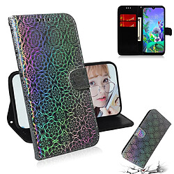 Wewoo Housse Coque Pour Google Pixel 3A XL couleur unie boucle colorée magnétique horizontale étui en cuir PU avec titulaire et fentes cartes et portefeuille et lanière Argent