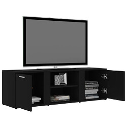 Acheter vidaXL Meuble TV Noir 120x34x37 cm Bois d’ingénierie