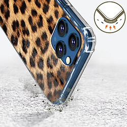 Avis Guess Maroquinerie Coque iPhone 12 Pro Max avec Chaîne de Cou Motif Léopard Guess Orange