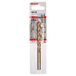 Forets à métaux rectifiés Bosch HSS-TiNDIN 338 8,0x75x117MM