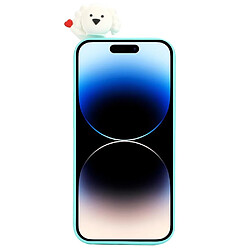 Coque en TPU anti-rayures, anti-chocs avec motif 3D pour votre iPhone 14 Pro - nuage