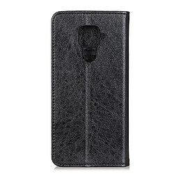 Etui en PU cheval fou égocentrique noir pour votre Xiaomi Redmi Note 9/Redmi 10X 4G