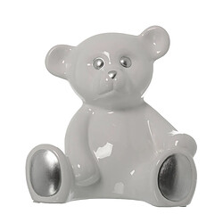 Figurine Décorative Alexandra House Living Blanc Céramique Ours