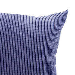 Acheter Taie D'oreiller à Jet Doux Housse De Coussin De Taille Pour Canapé Carré Bleu 50 X 50 Cm