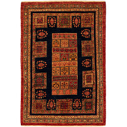 Vidal Tapis de laine 161x108 brun Kashkuli