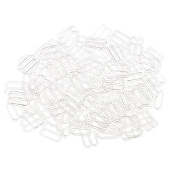 100pcs ajustement de soutien-gorge de nylon sliders fig 8 pour remplacement de soutien-gorge 12mm clair