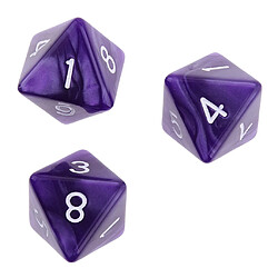 Avis Dés polyédriques 10 pcs D8 - Violet