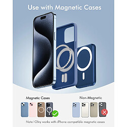 SANAG Batterie Externe Avec Mag-Safe, 5000Mah Batterie Externe Induction, Mini Power Bank Magnetique Sans Fil 20W Pd Charge Rapide Avec Type-C Pour Iphone 16/15/14/13/12/Plus/Pro/ /Mini-Blue Marine