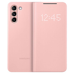 Étui Samsung Galaxy S21 Plus Rabat intelligent Led View Cover Original rose