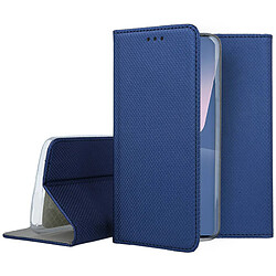 Htdmobiles Housse pour Xiaomi 13 Lite 5G - etui coque pochette portefeuille + film ecran - BLEU MAGNET