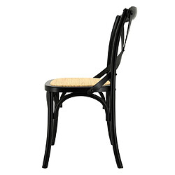 Avis Aubry Gaspard Chaise en bouleau et rotin Bistrot chic.