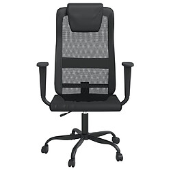 Helloshop26 Chaise fauteuil siège de bureau informatique étude réglable en hauteur noir 02_0024072