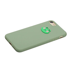 Coque en TPU + PU poupée animale enduite grenouille pour votre Apple iPhone 7/8 4.7 pouces