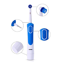 Acheter Universal Brosse à dents Brosse à dents rotative Nettoyage profond Non rechargeable 7 têtes de dents de remplacement(Bleu)