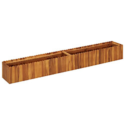 vidaXL Lit surélevé de jardin 200x30x25 cm Bois massif d'acacia