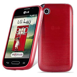 Cadorabo Coque LG L40 Etui en Rouge