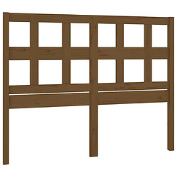 vidaXL Tête de lit Marron miel 205,5x4x100 cm Bois massif de pin