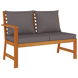 Acheter Maison Chic Ensemble à manger d'extérieur 5 pcs avec coussins,Salon de jardin,Mobilier de jardin Bois acacia -GKD356287