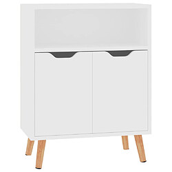 vidaXL Buffet blanc 60x30x72 cm bois d'ingénierie