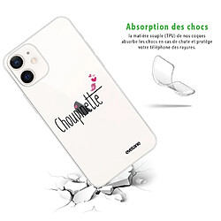 Avis Coque iPhone 12 mini souple transparente Choupinette Motif Ecriture Tendance Evetane