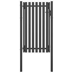 vidaXL Portail de clôture de jardin Acier 1x2,25 m Anthracite