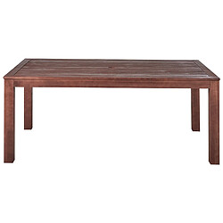 Acheter Beliani Table de jardin Bois Bois foncé TUSCANIA