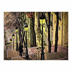 Paris Prix Papier Peint Lonely Walk Through Montmartre 154 x 200 cm