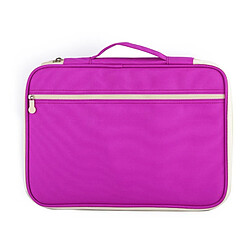 Wewoo Fournitures de bureau Sac à Violet documents à fermeture à glissière multi-usage A4