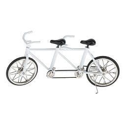 Échelle 1:16 Vélo Tandem Vélo Modèle Réplique Jouet Collectibles Blanc