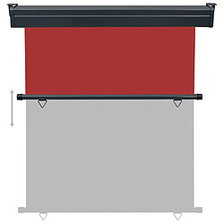 Maison Chic Auvent latéral de balcon | Store extérieur | Auvent solaire 160x250 cm Rouge -GKD50339 pas cher