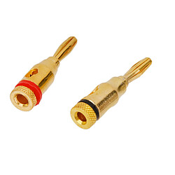 10pcs Banane Vis Connecteur d'Or Plaqué Fil de Câble de Haut-parleur Musical 4mm