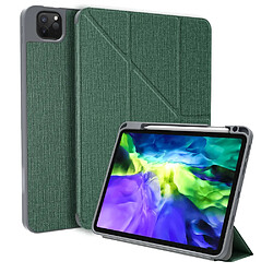 Etui en PU Réveil/Veille automatique avec support et porte-stylo vert noirâtre pour votre Apple iPad Pro 11 pouces (2021/2020/2018)